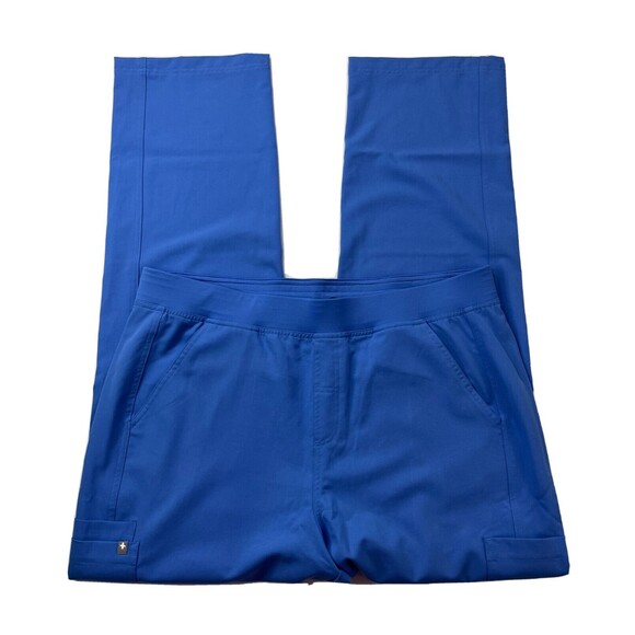 Figs Scrubs Womens XXL 2XL Blue Maxim Cargo Pocket Blue Elastic Waist Pants NEW - Picture 3 of 12